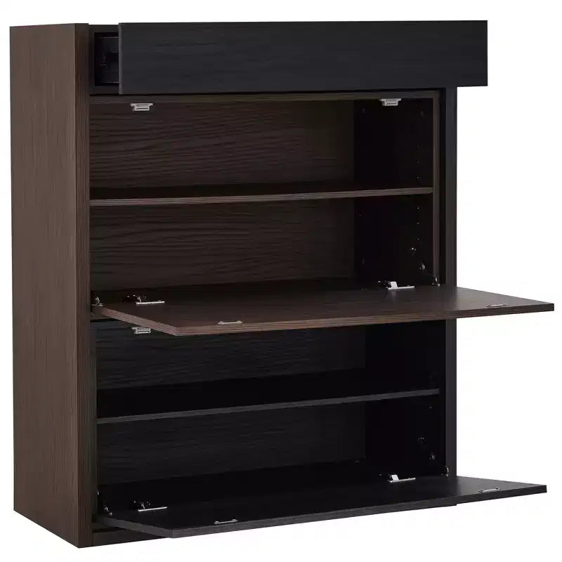 Scarpiera rotante estensibile con cassetto – Da 32,5" a 58,8" di larghezza, contiene 12 paia, MDF