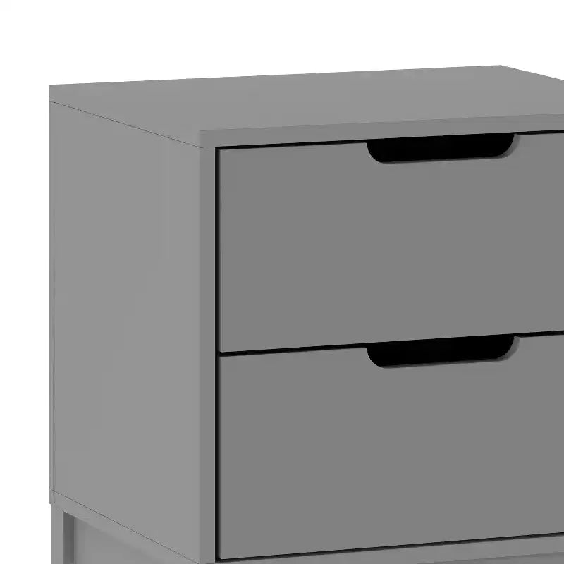Comodino a doppio cassetto per bambini – Struttura in legno massello, tavolino per la cameretta dei bambini