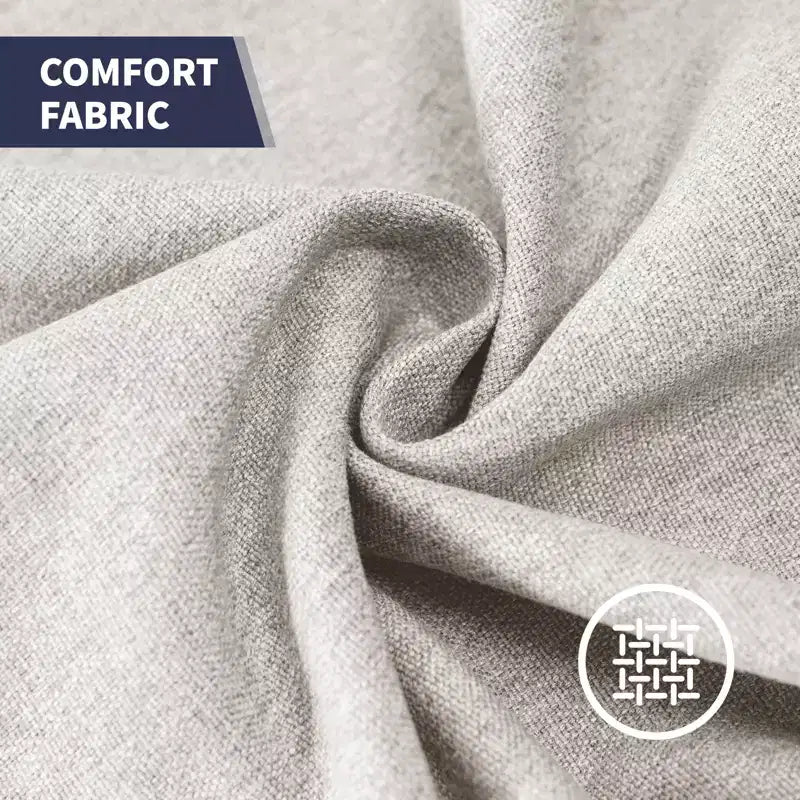 Poltrona d'accento in lino Mid-Century – Poltrona singola con struttura in legno