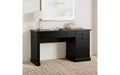 54 Wide Modern Executive Desk with Charging Station - Fluted Office Desk with File Drawers, Computer Desk for Home Office