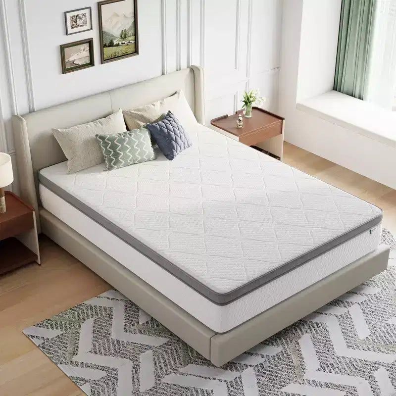 Materasso Ibrido a Molle Insacchettate Pillow Top da 30 cm – Media Rigidità, Allevia la Pressione, Disponibile nelle misure piazza e mezza, matrimoniale e king size