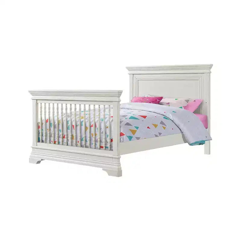 Culla convertibile Flat Top – Bianco Spazzolato, 127 cm L x 153,6 cm P x 78,7 cm A, Portata massima 22,7 kg