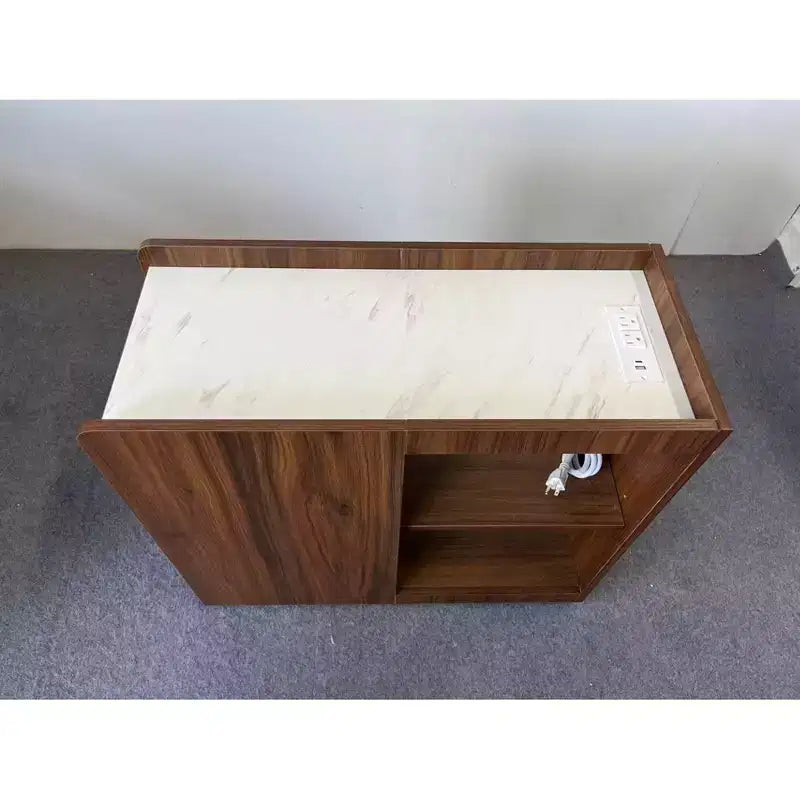 Mobiletto Contenitore Versatile con 2 Cassetti e 1 Anta – Madia Organizer Multiuso, Truciolato