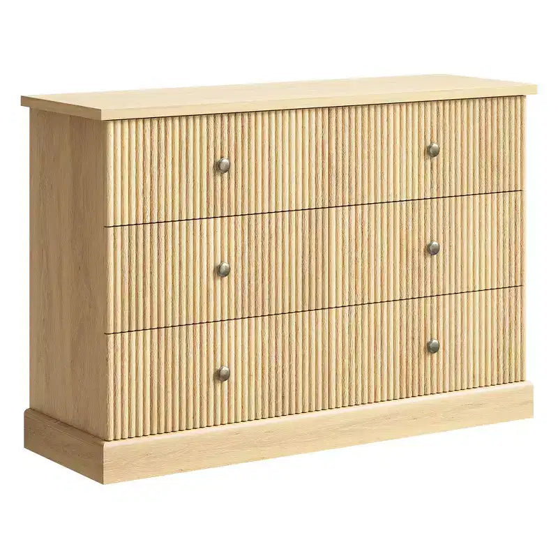 Comò a 6 cassetti per camera da letto – 119 cm di larghezza, cassettiera freestanding in legno